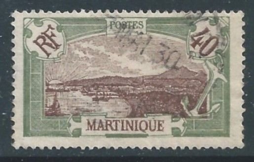 Martinique #82 Used 40c View of Fort-De-France