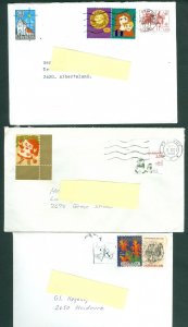 Denmark. 3 Cover 1981-1982-1984 With Christmas Seal. Postal Used.