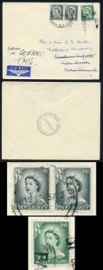 Solomon Islands 1957 incoming cover with large Barakoma h/s