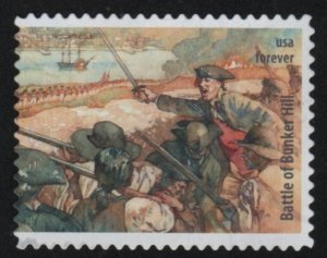 5977e - (73c) - Battlefields Bunker Hill #2 Used single off paper