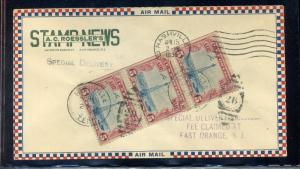 C11 on Experimental Glider Flight Special Delivery ROESSLER Cover 4/15/30