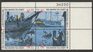 # 1480-1483 MINT NEVER HINGED ( MNH ) BOSTON TEA PARTY