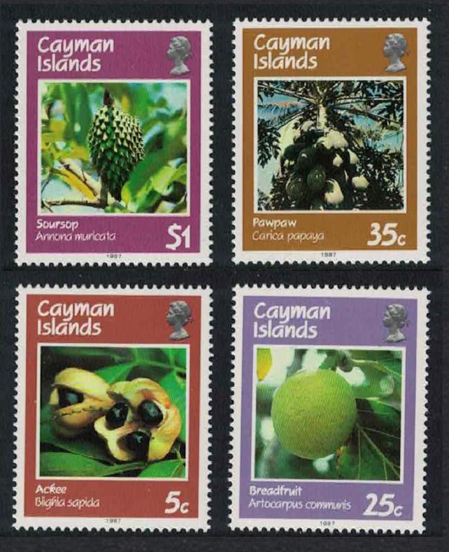 Cayman Is. Cayman Islands Fruits 4v SG#652-655