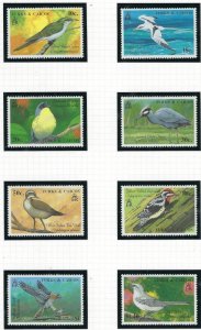 Turks and Caicos 806-13 MNH 1990 Birds (ak5402)