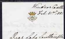 Great Britain 1881 Handwritten letter from PRINCESS BEATR...