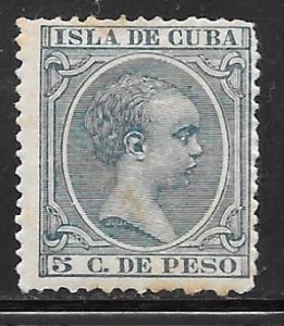 Cuba 146: 5c King Alfonso, MH, F