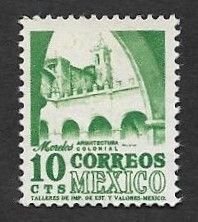 SE)1950-52 MEXICO  CONVENTO MORELOS 10C SCT 858, MNH