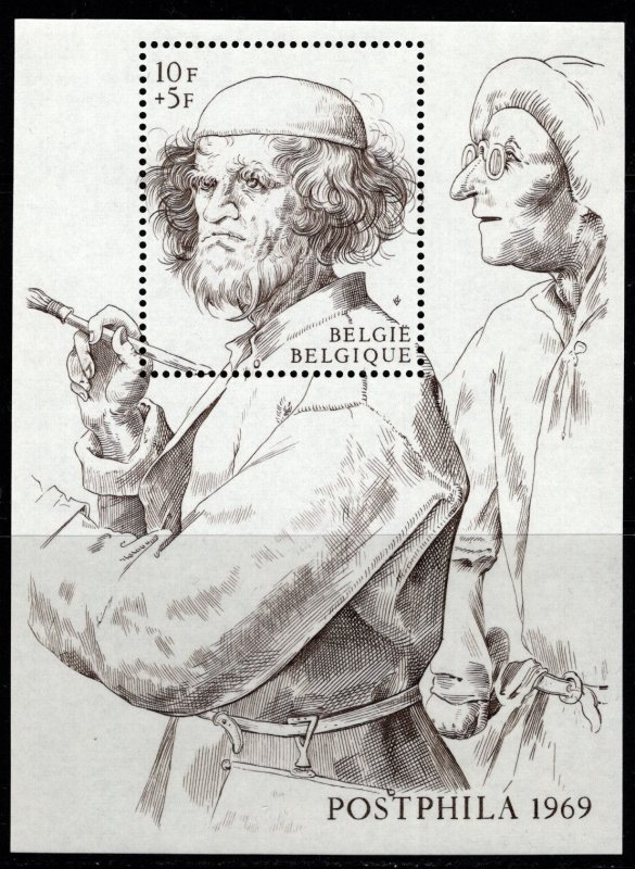 1969 Belgium Scott #- B840 Postphila Philatelic Exhibition Souvenir Sheet MNH