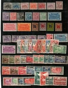 French Guiana- collection of mint hinged stamps (high quality lot) - CV $71.75