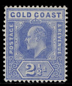 GOLD COAST EDVII SG62, 2½d blue, LH MINT. Cat £23.