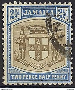 JAMAICA 1907 KEDVII 2?d Grey & Ultramarine SG41 FU