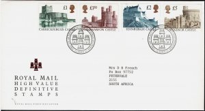 Great Britain 1992 Castles High Value FDC - Edinburgh