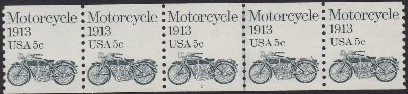 1899 Motorcycle PNC Plate #1 MNH