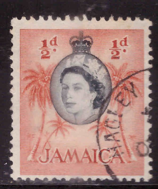 Jamaica Scott 159 used QE2 stamp