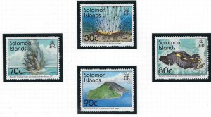 Solomon Is 779-82 MNH 1994 Volcanoes of the Solomon Is