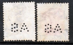 SUDAN 1922-24 Camel Postage Part Set  Perforated A S  SG A27 & SG A28 VFU