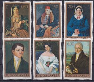 Yugoslavia  1081-86 MNH 1971 Portraits