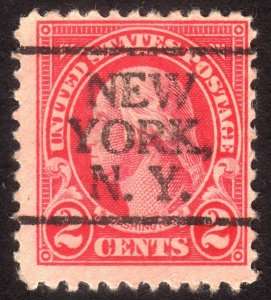 1923, US 2c, Washington, New York precancel, Sc 554