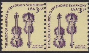 1813 Weaver Violins Coil Line Pair MNH