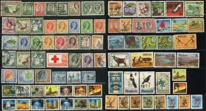 Rhodesia Nyasaland British Commonwealth Postage Africa Stamp Collection Used