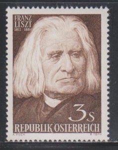 Austria, 3s Franz Liszt(SC# 674) MNH