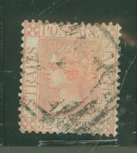 Straits Settlements #17 Used Single