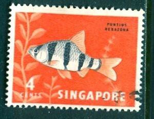 Singapore; 1962: Sc. # 54: O/Used Single Stamp