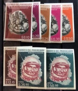 Paraguay 744-751 MNH, Imperf