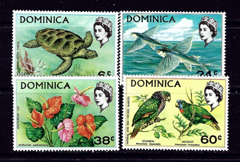 Dominica 297-300 MNH 1970 Wildlife set