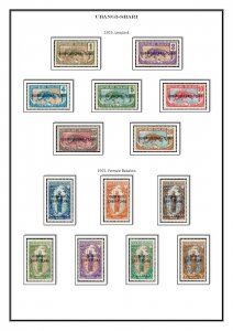 Ubangi-Shari (Oubangui-Chari) 1915 - 1931 PDF (DIGITAL) STAMP ALBUM PAGES