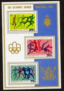 1976 Penrhyn Island 83-85/B3 1976 Olympic Games in Montreal 4,50 €