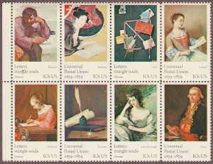 1530-37 Universal Postal Union/Letters Mingle Souls Block of 10 MNH