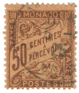 (I.B) Monaco Postal : Postage Due 50c