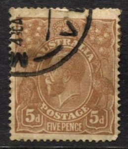 STAMP STATION PERTH Australia #36 KGV Head Used Wmk.9 - CV$6.50