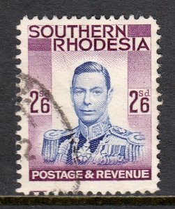 Southern Rhodesia - Scott #53 - Used - Perf crease LR corner - SCV $8.00