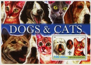 Dogs and Cats Pet Domestic Animal Souvenir Sheet Mint NH