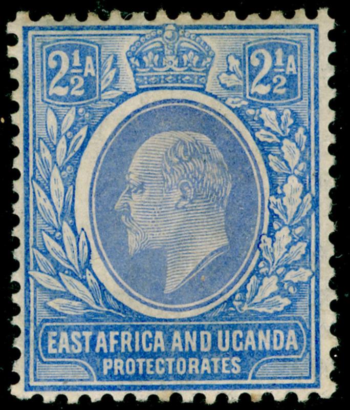 EAST AFRICA and UGANDA SG21, 2½a ultramarine & blue, M MINT. WMK MULT CA.