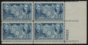 USA #906 VF OG NH, Plate Block of 4, post office fresh! Retail $22