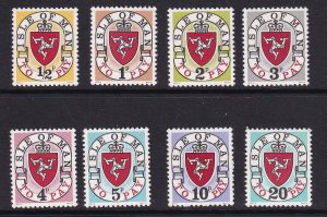 Isle of Man   #J1a-J8a  MNH  1973  postage due ''1973 A Questa'...