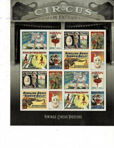 Vintage Circus Posters Forever US Postage Sheet #4898-4905 VF MNH