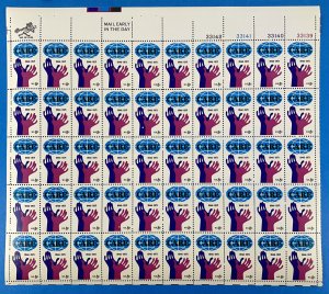 Scott 1439 CARE 25th Anniversary Sheet of 50 US 8¢ Stamps MNH 1971