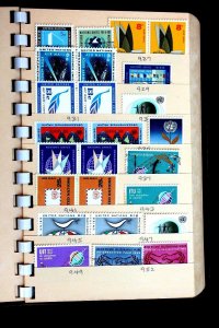 United Nations 117 Stamps Nice small collection of MNH, MH & Used in Stock Book 