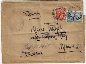 Australia 1933 Melbourne cancel on homemade wrapper to Germany