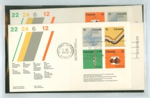 Canada #582-585  Multiple (Fdc)