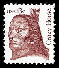 PCBstamps   US #1855 13c Crazy Horse, MNH, (16)