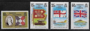 Tristan da Cunha Scott #'s 377 - 380 MNH