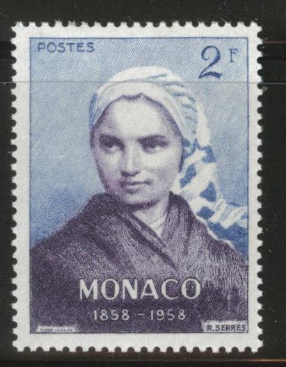 MONACO Scott 413 MH* 1958 stamp