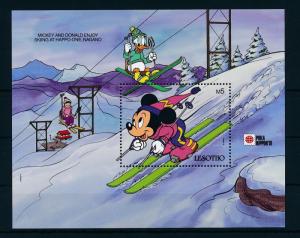 [22311] Lesotho 1991 Disney Mickey Mouse skiïng in Nagano, Japan MNH