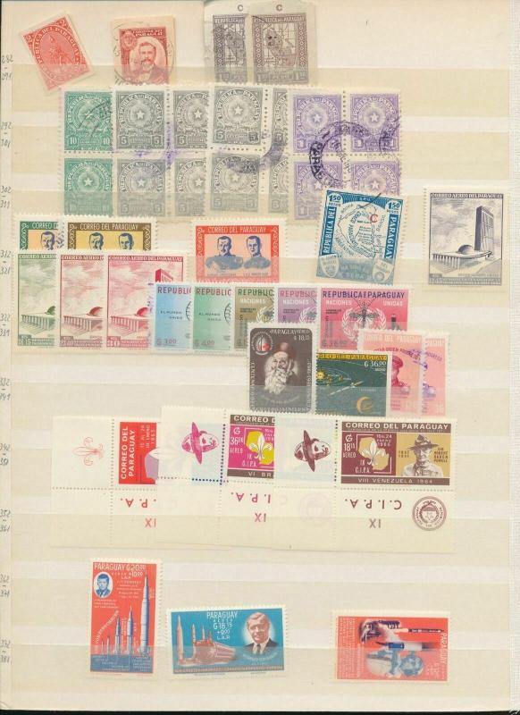 PARAGUAY OLD/Mid M&U Collection Appx 100 Items (Au14216