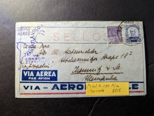 1932 Brazil Airmail LZ 127 Graf Zeppelin Cover Sao Paulo to Chemnitz Germany